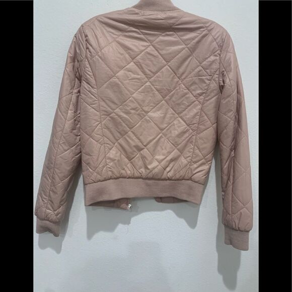 Romeo & Juliet Couture Pink Blush Bomber Jacket size S Light Bomber Jacket - Picture 4 of 4